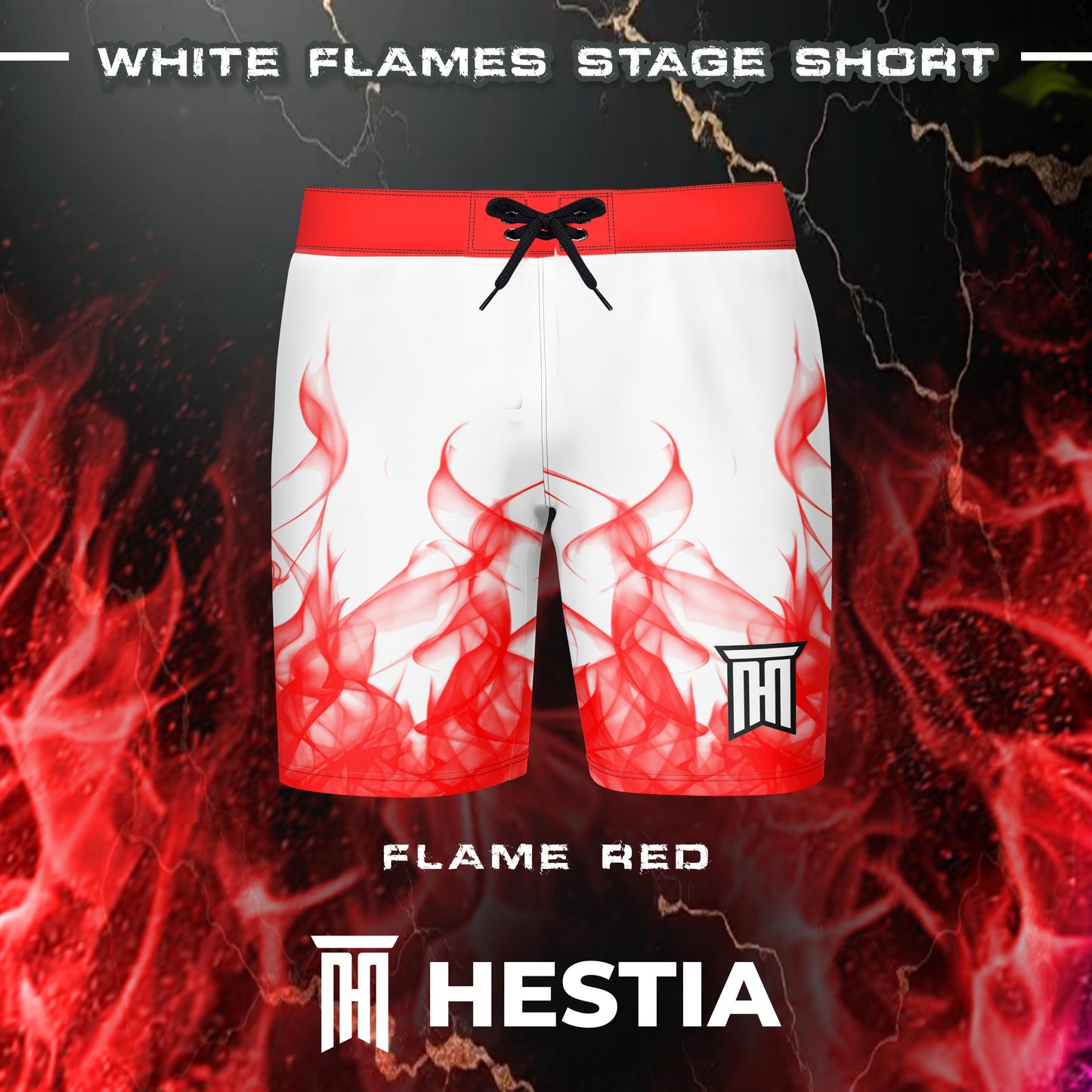WHITE FLAME RED