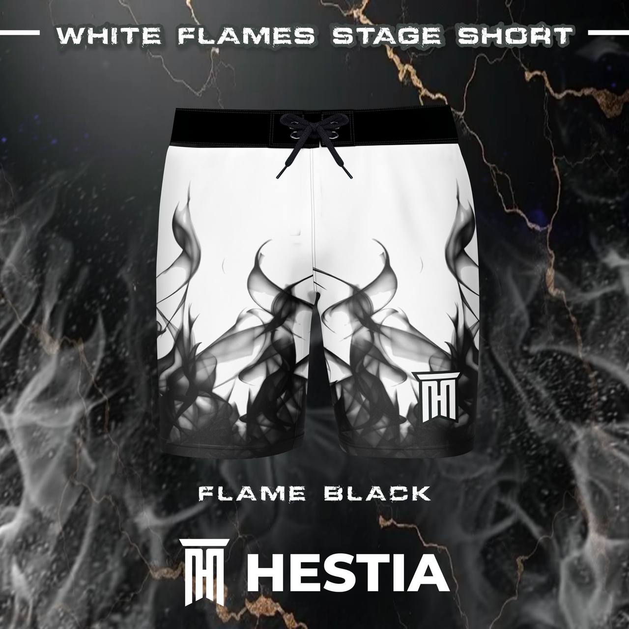 WHITE FLAME BLACK