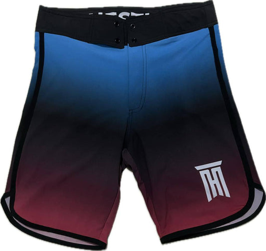 BLACK DEGRADED BLUE & RED