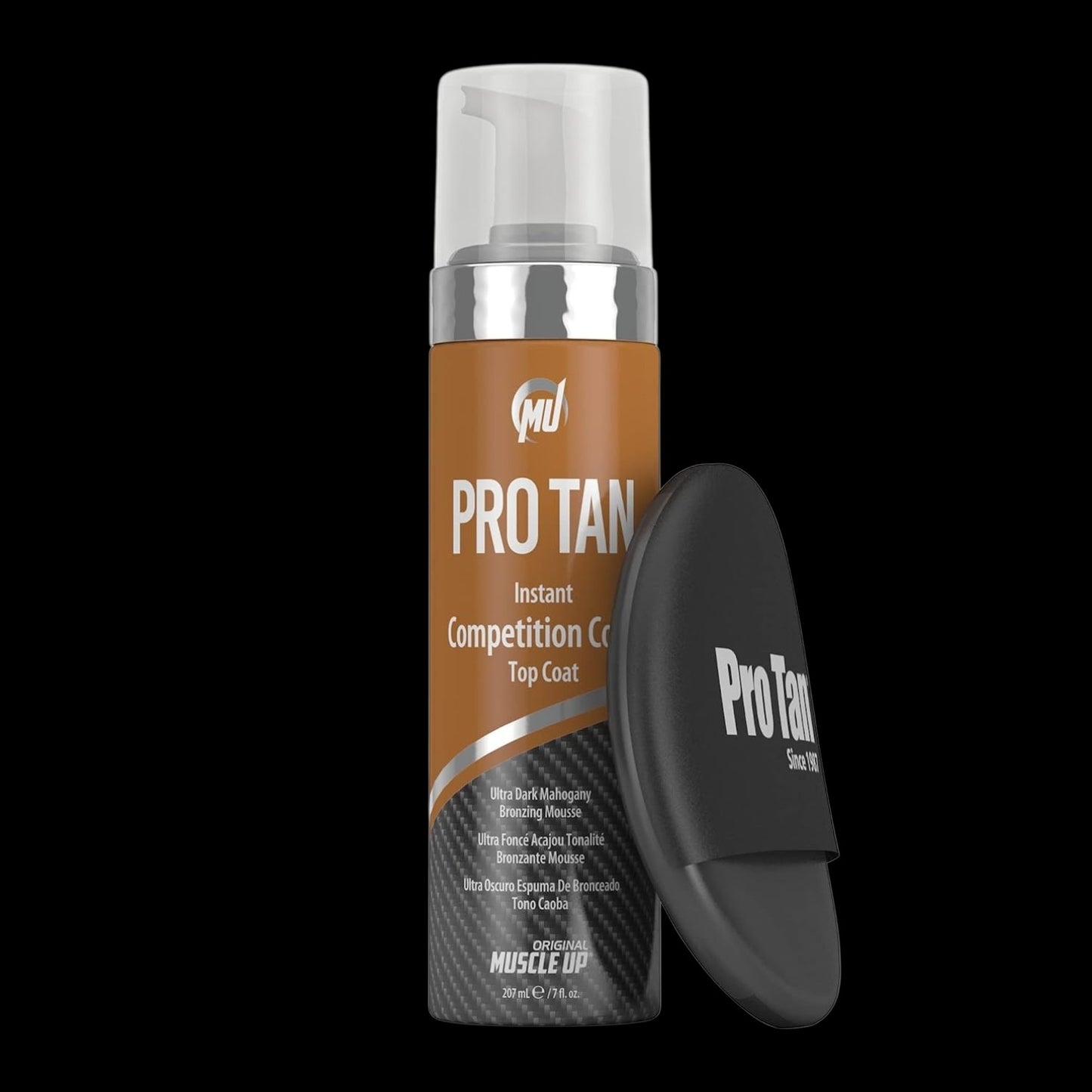 Pro Tan, Instant Competition Color, Top Coat, Mousse, Ultra-Dark Mahogany, Formerly Bikini & Physical Bronze, 7 ounces.